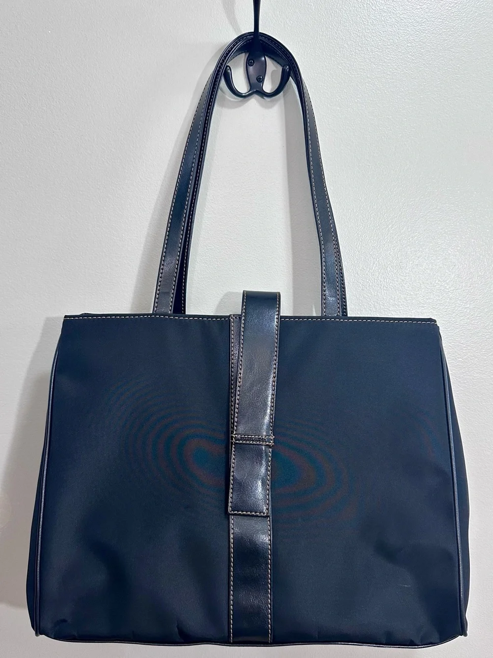 Estée Lauder Black Nylon Tote Bag With Mirror Wallet